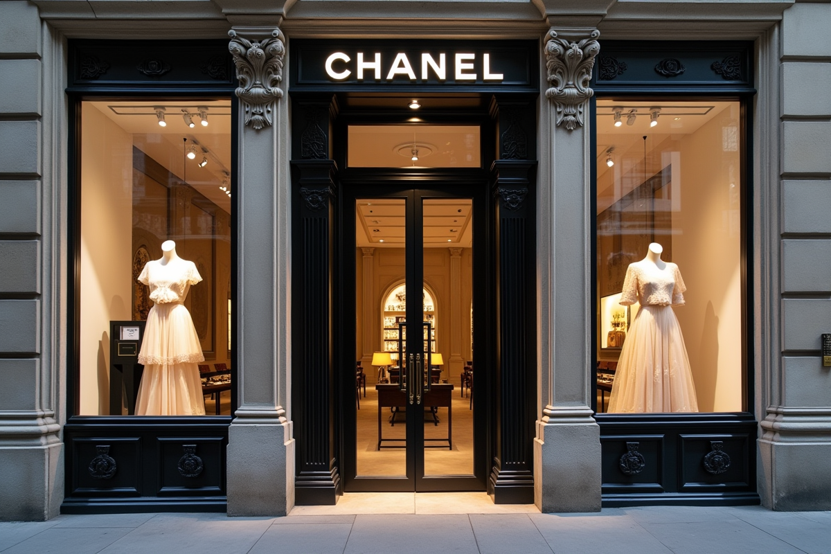 L'entrée majestueuse de la plus grande boutique Chanel à Paris